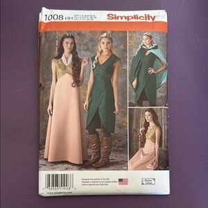 Simplicity Pattern 1008 Size HH 6-8-10-12